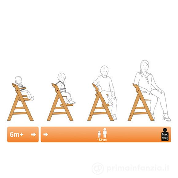 Seggiolone in legno Alpha +
