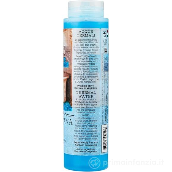 Sapone Liquido SLS Free – Vegan Friendly Acque Termali - Flacone Doccia 300 ml