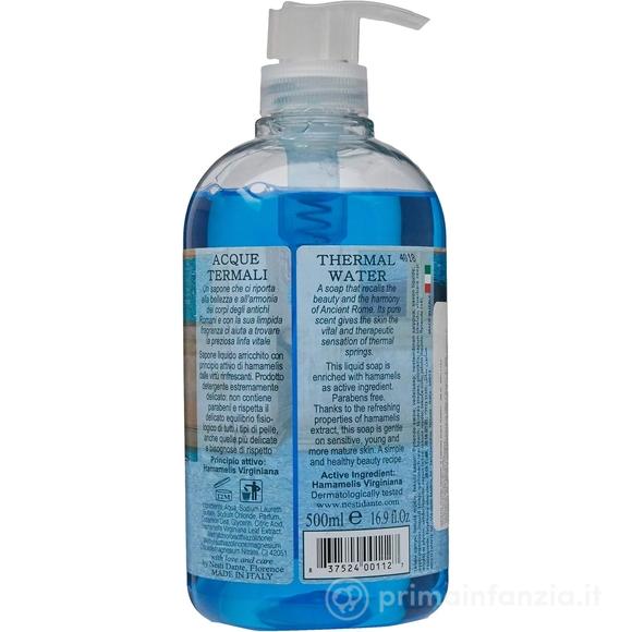 Sapone Liquido SLS Free – Vegan Friendly Acque Termali - Flacone Dispenser 500 ml