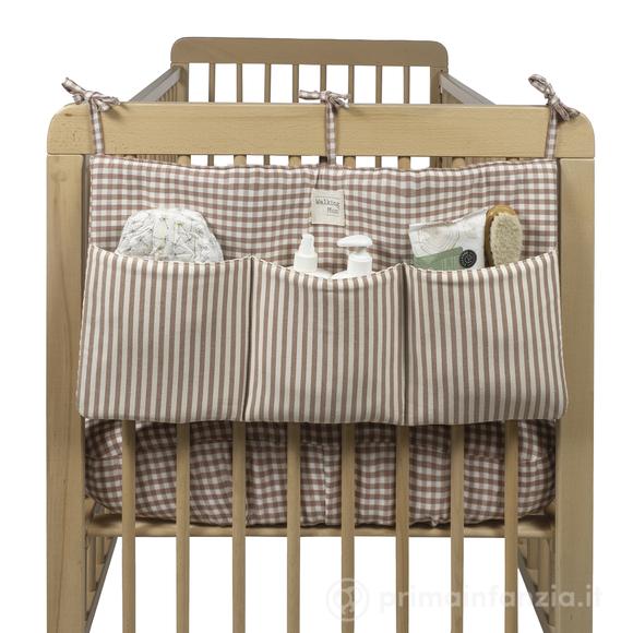 Organizzatore per culla Praliné Vichy - Righe