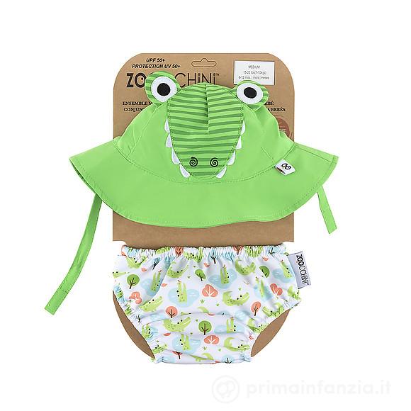 Costume contenitivo e Cappellino Alligatore UPF 50+