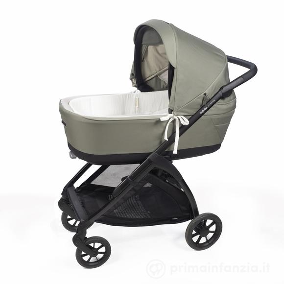 Copertura per carrozzina con aste + lenzuolo con angoli per carrozzina Little Bloom Bianco