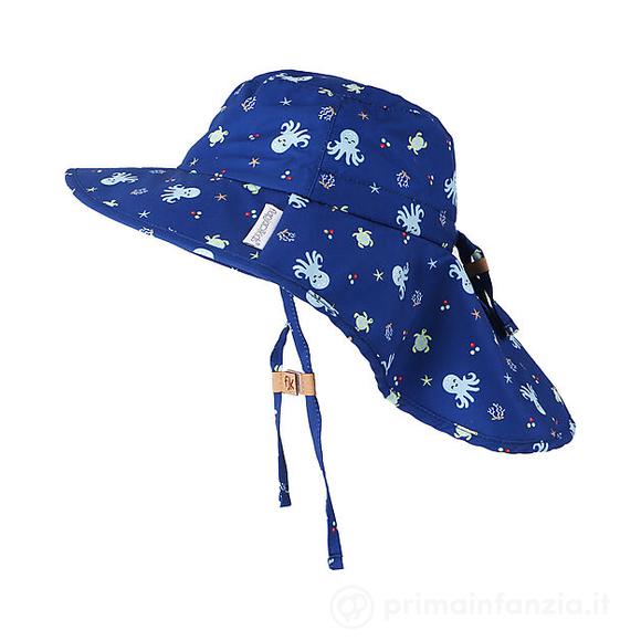 Cappello Estivo con Paracollo - Anti-UV SPF50+ - Polpo