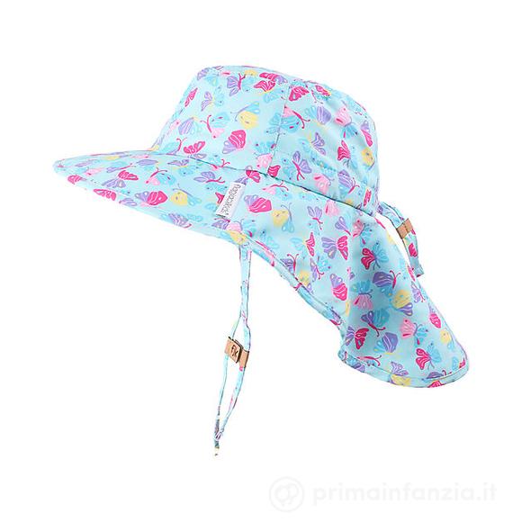 Cappello Estivo con Paracollo - Anti-UV SPF50+ - Farfalla