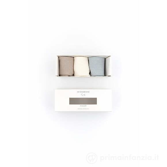 3pz in Gift Box Calze a Coste Mix Bimbo