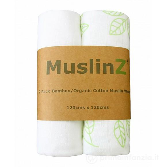 2 Mussole in Bambù 120 x 120 cm