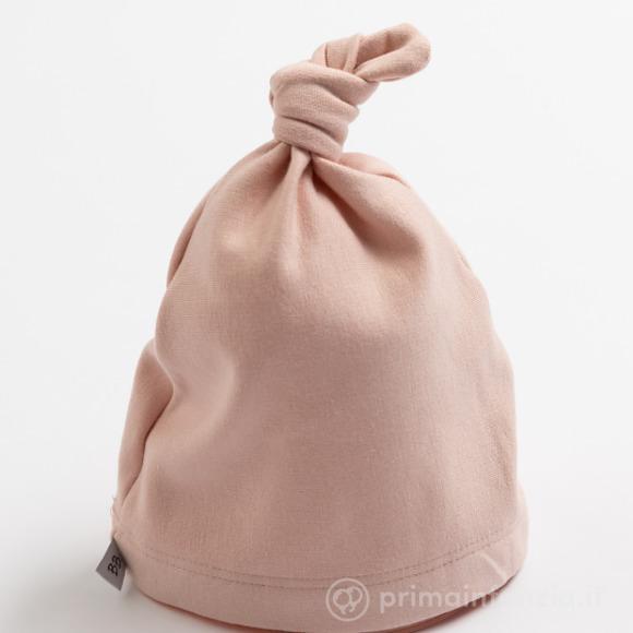 Cappellino Neonato con Nodo Pure