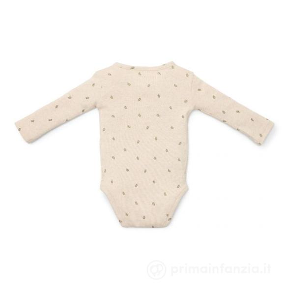 Body Cotone Manche Lunghe - Green Leaves