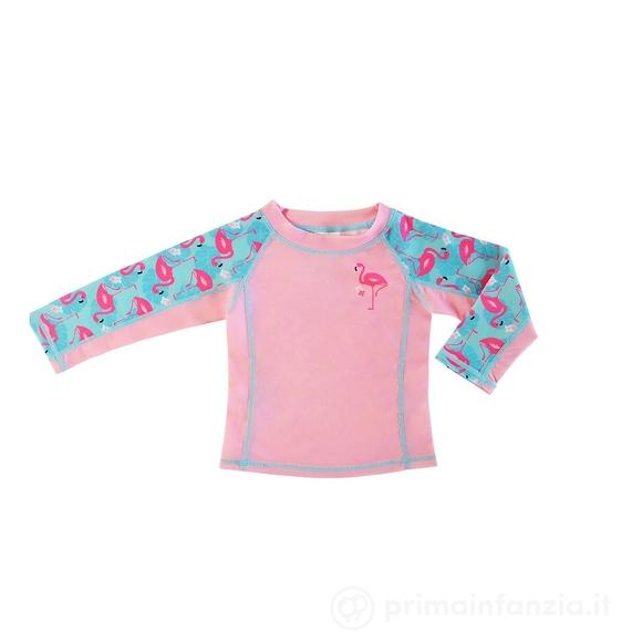 Maglia Maniche Lunghe UPF 50+ Franny il Fenicottero