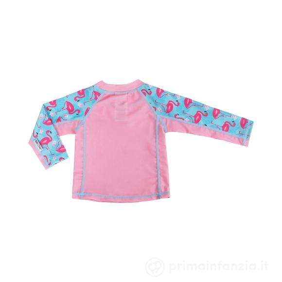 Maglia Maniche Lunghe UPF 50+ Franny il Fenicottero