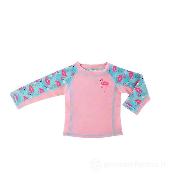 Maglia Maniche Lunghe UPF 50+ Franny il Fenicottero