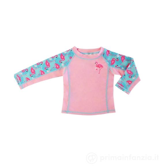 Maglia Maniche Lunghe UPF 50+ Franny il Fenicottero