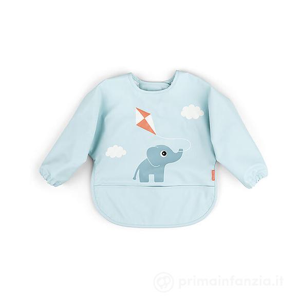 Bavaglio a Maniche Lunghe Impermeabile con Tasca - Elphee - Blu