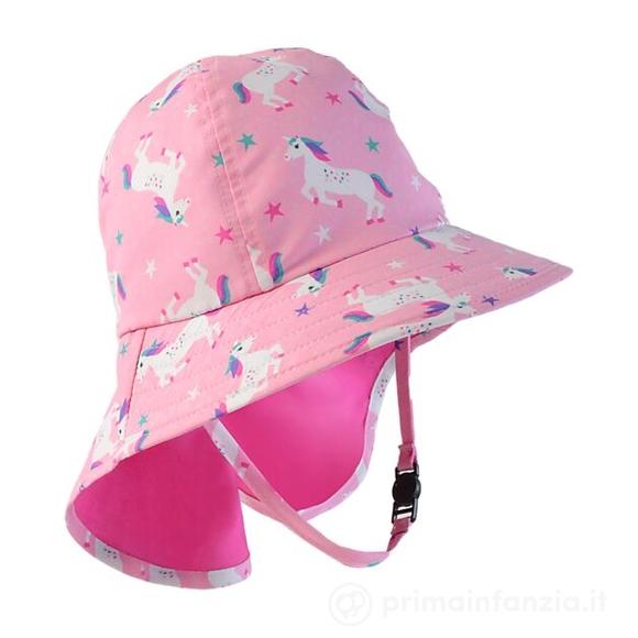 Cappellino Estivo con Falda - UPF 50+ - Una l'Unicorno