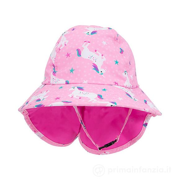 Cappellino Estivo con Falda - UPF 50+ - Una l'Unicorno