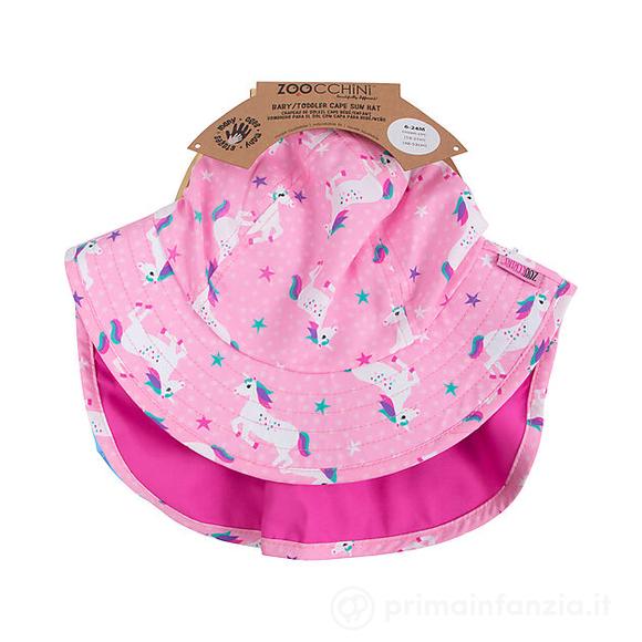 Cappellino Estivo con Falda - UPF 50+ - Una l'Unicorno