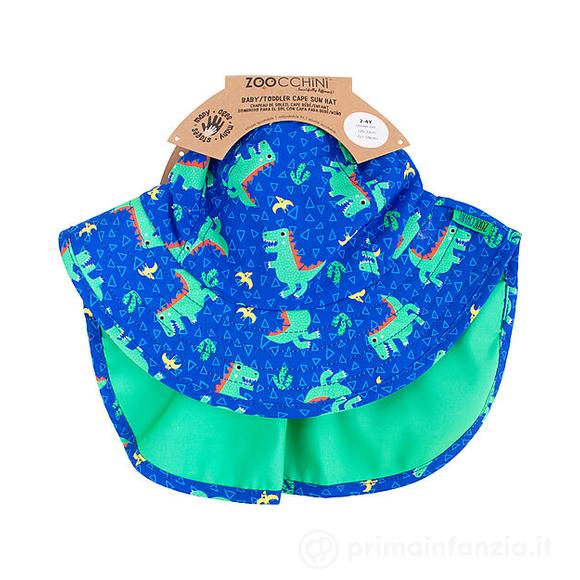 Cappellino Estivo con Falda - UPF 50+ - Devin il Dinosauro