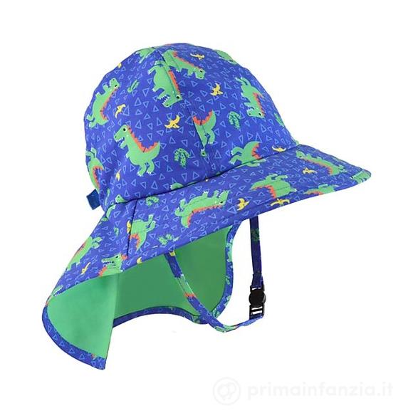Cappellino Estivo con Falda - UPF 50+ - Devin il Dinosauro