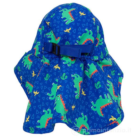 Cappellino Estivo con Falda - UPF 50+ - Devin il Dinosauro