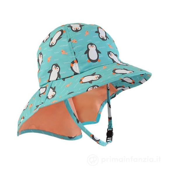 Cappellino Estivo con Falda - UPF 50+ - Parker il Pinguino