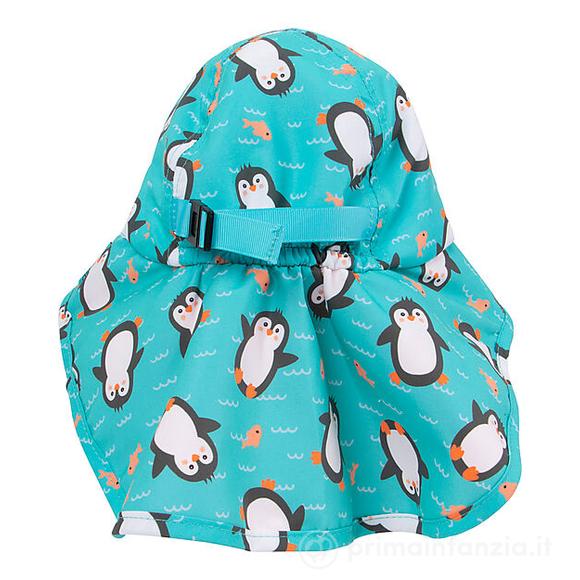 Cappellino Estivo con Falda - UPF 50+ - Parker il Pinguino