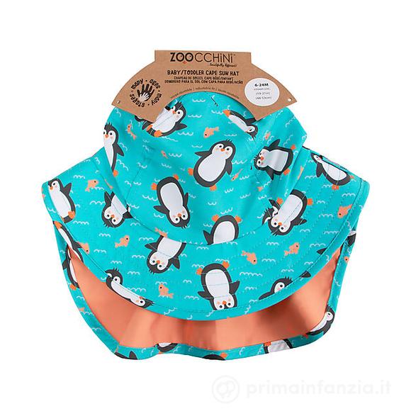 Cappellino Estivo con Falda - UPF 50+ - Parker il Pinguino