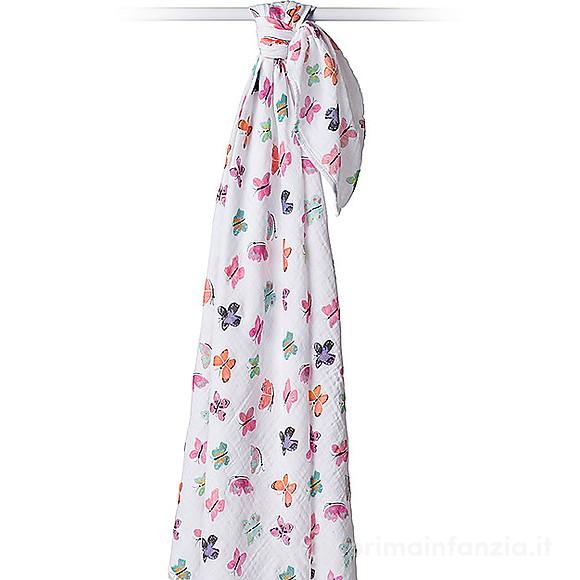 Copertina Swaddle in Mussola di Cotone 120 x 120 cm