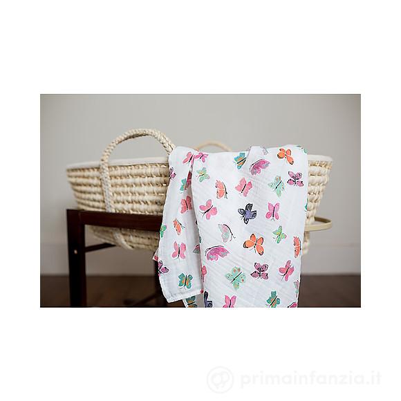 Copertina Swaddle in Mussola di Cotone 120 x 120 cm