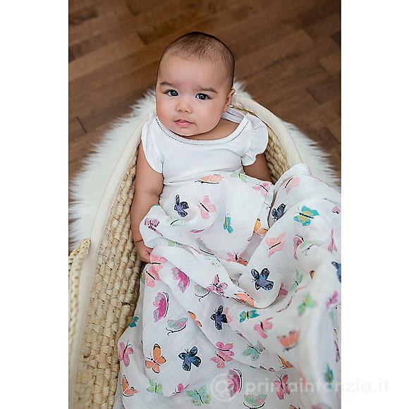 Copertina Swaddle in Mussola di Cotone 120 x 120 cm