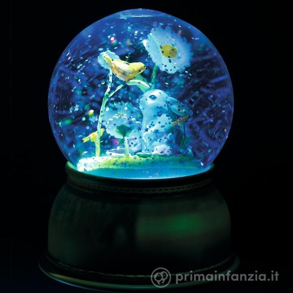 Luce Notturna A Forma Di Coniglio Palla Di Neve (DD03410)