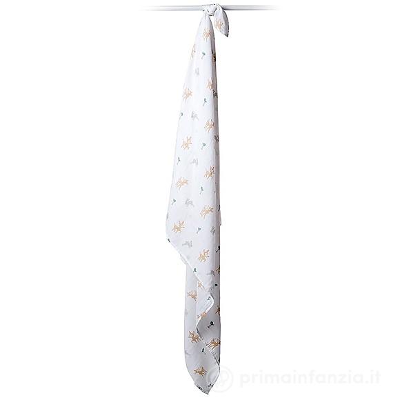 Copertina Swaddle in Mussola di Cotone 120 x 120 cm