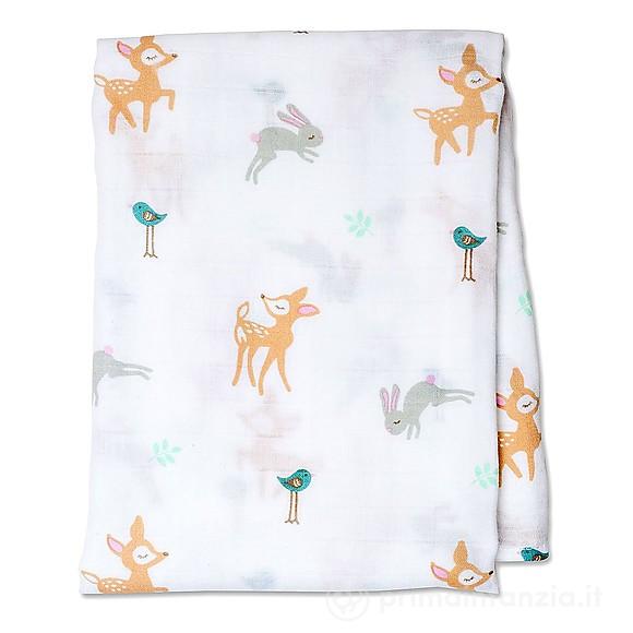 Copertina Swaddle in Mussola di Cotone 120 x 120 cm