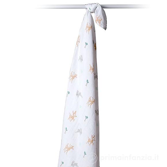 Copertina Swaddle in Mussola di Cotone 120 x 120 cm