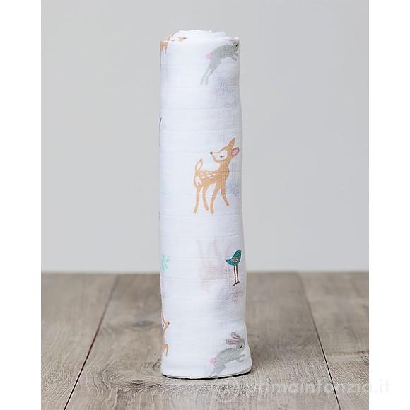 Copertina Swaddle in Mussola di Cotone 120 x 120 cm