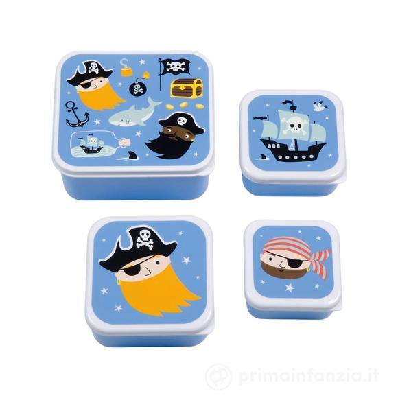Set di Contenitori Porta Pranzo e Porta Merenda - Pirati