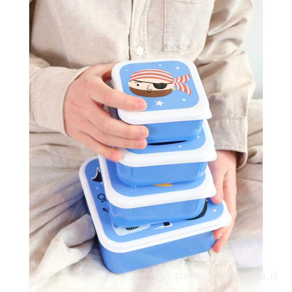 Set di Contenitori Porta Pranzo e Porta Merenda - Pirati