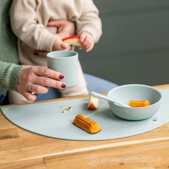 Set 4pz Per La Pappa In Silicone – Verde Stelline