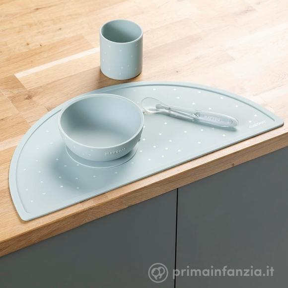 Set 4pz Per La Pappa In Silicone – Verde Stelline