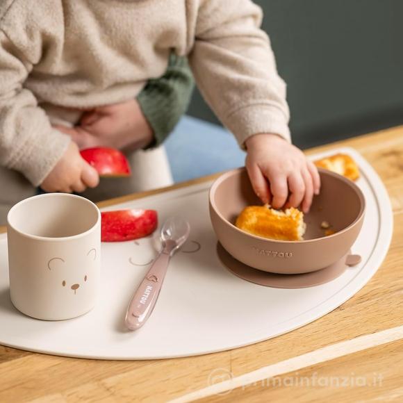 Set 4pz Per La Pappa In Silicone - Natural Color