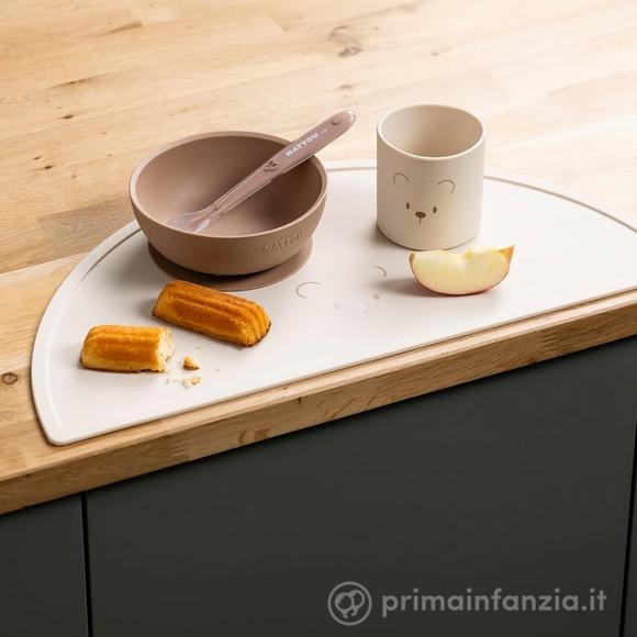 Set 4pz Per La Pappa In Silicone - Natural Color