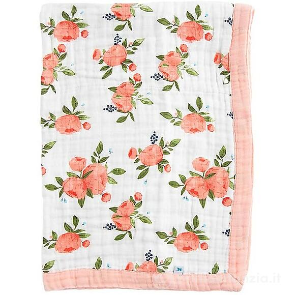 Copertina Neonato 75 x 100 cm in Mussola di Cotone