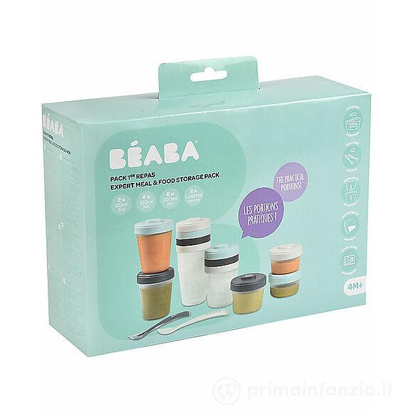 Set di 12 Contenitori per Alimenti + 2 Cucchiai in Silicone