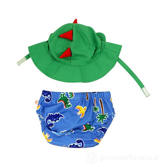 Set Costumino Contenitivo + Cappellino - Devin il Dinosauro - UPF 50+