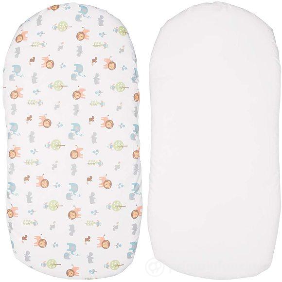 Set 2 Lenzuoli Inferiori Culla Baby Hug