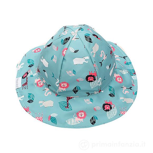 Baby Cappello Estivo Reversibile SPF 50+ Zoo Rosa