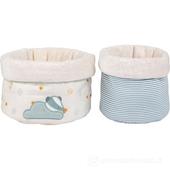 Set Di 2 Cestini Porta Oggettti