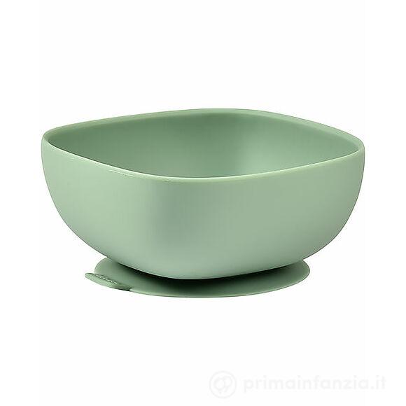 Scodella con Ventosa - Silicone - Verde Salvia
