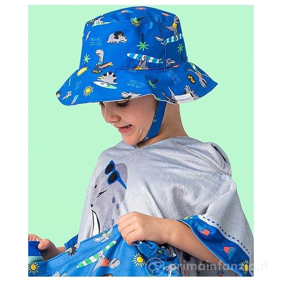 Baby Cappello Estivo Reversibile Anti-UV SPF 50+ Dinosauri