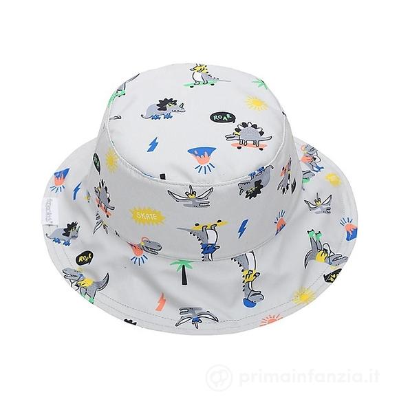 Baby Cappello Estivo Reversibile Anti-UV SPF 50+ Dinosauri