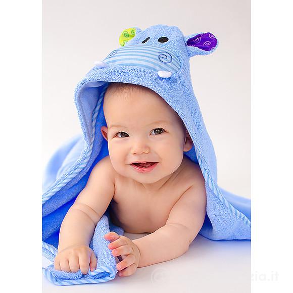 Accappatoio Baby con Cappuccio 76 x 76 cm